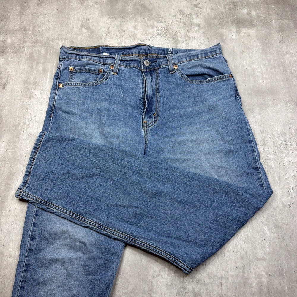 Levi's 502 Men's Jeans 33x30 Blue Denim Tapered Regular Fit Stretch Work USA